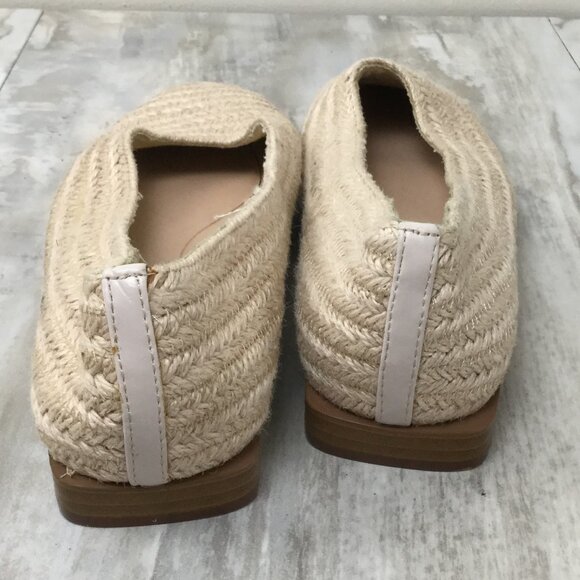 Zara Raffia Ballerinas Woven Ecru Flats 38 - Picture 6 of 10